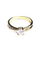 Anello Stocco Gioielli Donna in Oro giallo Zircone ANS 117 - ANS 117